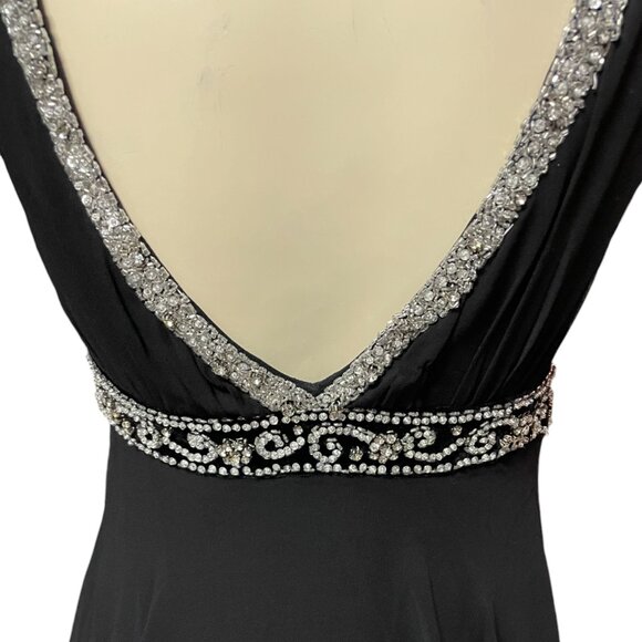 Basix II Silk & Rhinestones Sleeveless Dress - Picture 4 of 5